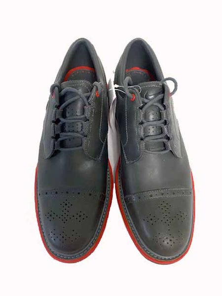 Nike Lunar Clayton Golf Shoes (Brown/Red, 10M, OUT OF BOX) 628535 NSW