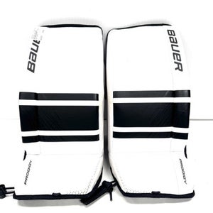 Used Bauer PRODIGY Goalie Leg Pads Youth White 22" 11860-S000300227