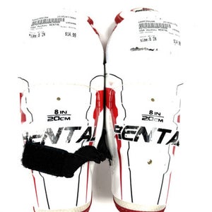 Used USA Hockey RENTAL Youth Shin Guards White 8" 11860-S000300286