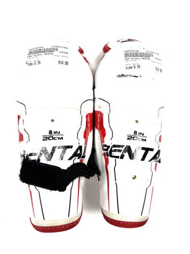 Used USA Hockey RENTAL Youth Shin Guards White 8" 11860-S000300286