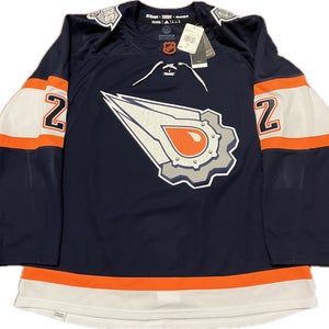 NWT Edmonton Oilers Evan Bouchard Reverse Retro 2.0 Adidas NHL Hockey Jersey Size 54