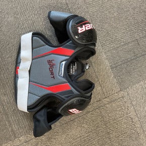 Used Bauer LIL SPORT Youth Shoulder Pads Black SM 11614-S000224576