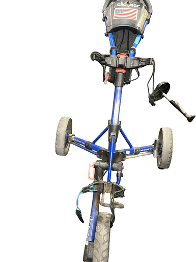 Used Clicgear 3 WHEEL PUSH CART Field Equipment 11682-S000123229