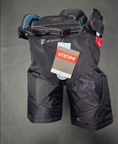 Junior Medium CCM Jetspeed Pro Hockey Pants All Black