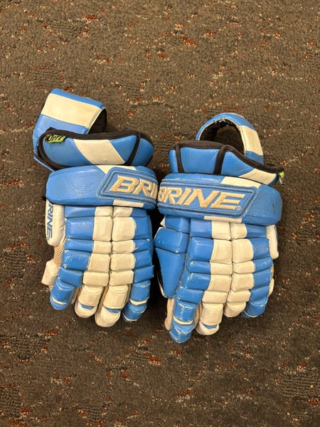 Vintage UNC Brine Deft Lacrosse Gloves 13"
