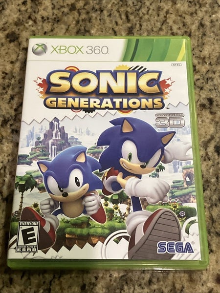 Sonic Generations (Microsoft Xbox 360, 2011) - CIB w/ Manual