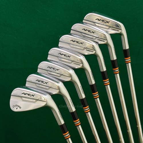Callaway Apex Pro Forged '21 4-PW Iron Set Dynamic Gold TI X100 Steel X-Stiff