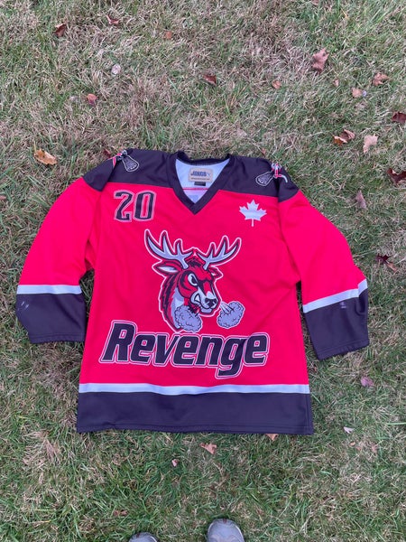 Red Deer Revenge Large Men's box lacrosse Jersey (Used)