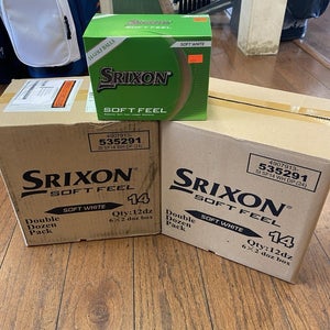 New Srixon Soft Feel Golf Balls 24 Pack / 12 - 24 Packs Total .