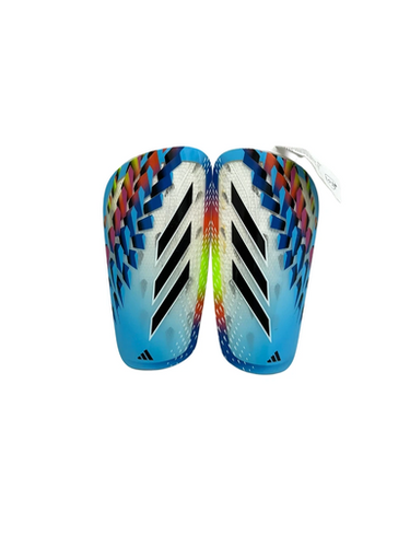 Used Adidas X Soccer Shin Guards Adult White LG 11692-S000142097