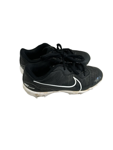 Used Nike ALPHA HUARACHE KEY BB/SB Cleats Black Junior 02 11692-S000142838