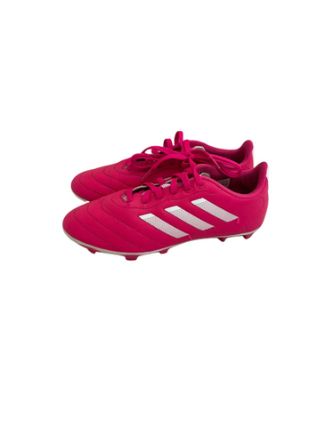 Used Adidas GOLETTO Soccer Cleats White And Pink Junior 03.5 11692-S000142858
