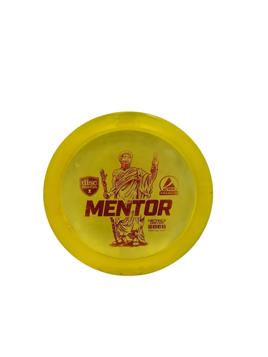 Used Discmania ACTIVE PREM MENTOR Disc Golf Driver Yellow 174g 11692-S000142874