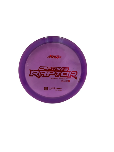 Used Discraft Z CAPTIN RAPTOR Disc Golf Driver Purple 175g 11692-S000142901
