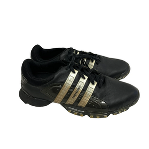 Used Adidas POWERBAND Mens Golf Shoes Black Senior 10.5 11692-S000142937