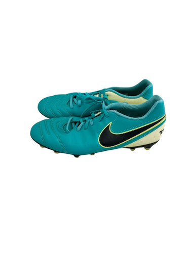 Used Nike TIEMPO Soccer Cleats Teal Senior 7.5 11692-S000142936