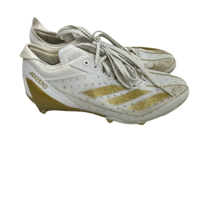 Used Adidas ADIZERO ELECTRIC Adult FB Cleats White Senior 7.5 11692-S000143531