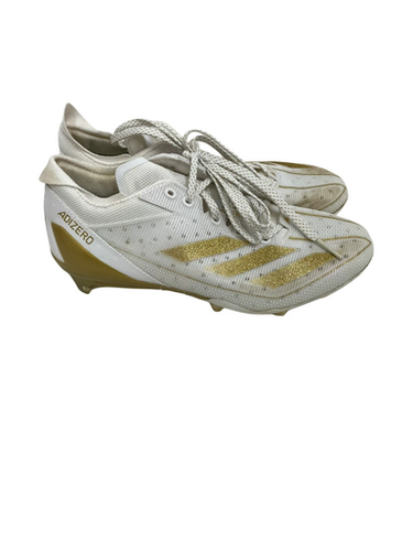 Used Adidas ADIZERO ELECTRIC Adult FB Cleats White Senior 7.5 11692-S000143531