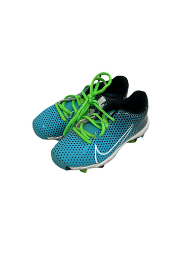 Used Nike HYPERDIAMOND 4 BB/SB Cleats Carolina Blue Youth 13.0 11692-S000143557