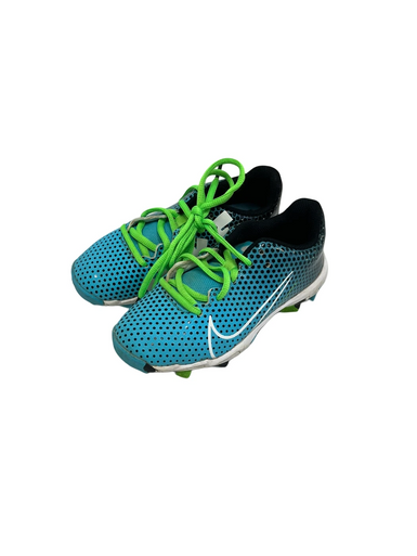 Used Nike HYPERDIAMOND 4 BB/SB Cleats Carolina Blue Youth 13.0 11692-S000143557