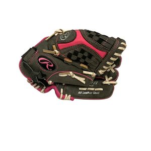 Used Rawlings STORM RH Throw Fastpitch Gloves Grey 10 1/2" 11692-S000143563