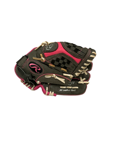 Used Rawlings STORM RH Throw Fastpitch Gloves Grey 10 1/2" 11692-S000143563