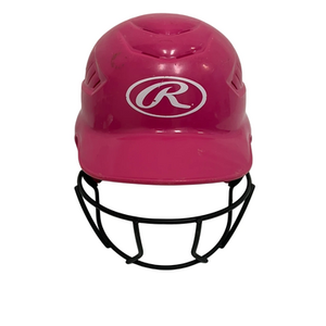 Used Rawlings CFTBH-R1 Batting Helmet w/Mask Pink One Size 11692-S000143599