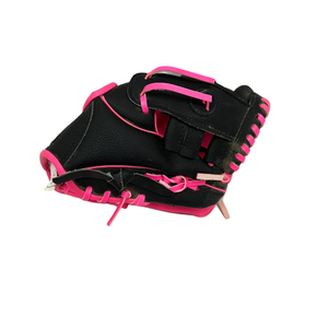 Used Franklin 24950 BB/SB Glove T-ball Black And Pink 9" 11692-S000143600