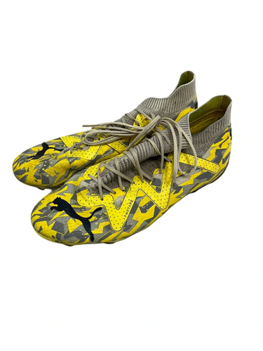 Used Puma FUTURE ULTIMATE Soccer Indoor Shoes Yellow Senior 10 11692-S000143612