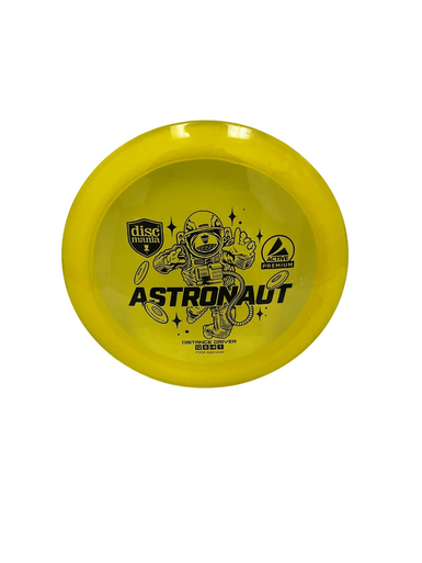 Used Discmania ACTIVE PREM ASTRONAUT Disc Golf Driver Yellow 171g 11692-S000143617