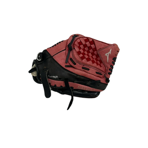 Used Mizuno POWER CLOSE BB/SB Glove RH Throw Red 10 1/2" 11692-S000143624