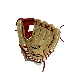 Used Wilson A500 BB/SB Glove RH Throw Red 11" 11692-S000143648