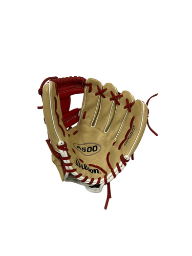 Used Wilson A500 BB/SB Glove RH Throw Red 11" 11692-S000143648