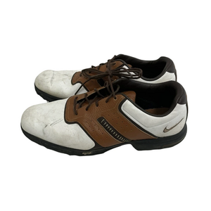 Used Nike AIR TOUR SADDLE Mens Golf Shoes Brown Senior 11.5 11692-S000143489