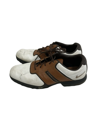 Used Nike AIR TOUR SADDLE Mens Golf Shoes Brown Senior 11.5 11692-S000143489