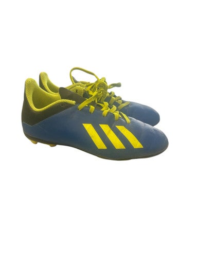 Used Adidas Soccer Cleats Yellow And Royal Blue Junior 02.5 11862-S000091562
