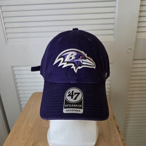 NWS Baltimore Ravens '47 Clean Up Strapback Hat Purple NFL
