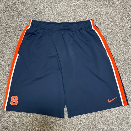 Nike Syracuse Orange Lacrosse Mesh Shorts, Size XL