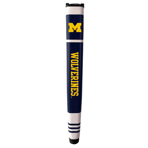 NEW Team Golf Michigan Wolverines Navy/White Jumbo Putter Grip w/Ball Marker