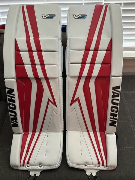 Used 34+2 Vaughn Velocity V9 Goalie Leg Pads - Pixallo.store (READ DESCRIPTION)