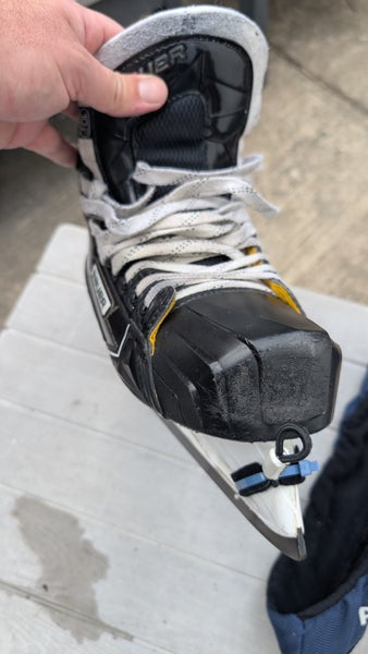 Bauer Supreme 1S Hockey Goalie Skates Regular Width 10.5 Step Steel Black (Great Shape)