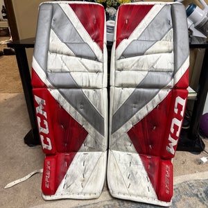 34" 2023 CCM Eflex 5 Goalie Leg Pads Pro Stock (Used)