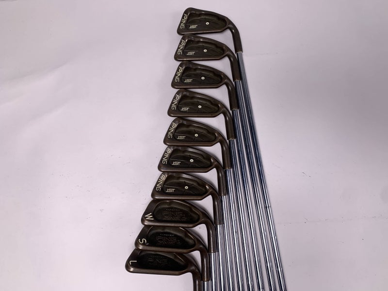 Ping ISI Beryllium Copper Iron Set 3-PW+SW+LW White Dot 3* Up Cushin Mens RH