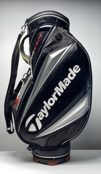 Taylormade Demo Events Staff Bag Black 6-Way Divide Single Strap Golf Bag