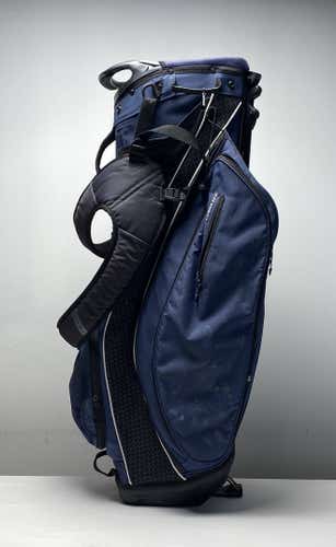 Taylormade Purelite Stand Bag Navy 5-Way Divide Dual Strap Golf Bag