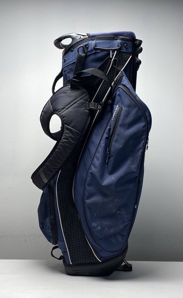 Taylormade Purelite Stand Bag Navy 5-Way Divide Dual Strap Golf Bag