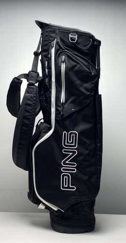 Ping Hoofer Demo S159 Stand Bag Black 6-Way Divide Dual Strap Golf Bag