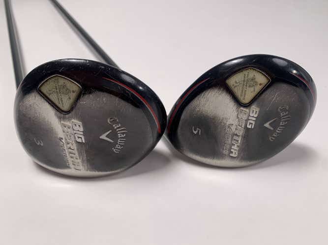 Callaway Womens Big Bertha V Series 3 & 5 Fairway Wood Set 15* 18* Mens RH