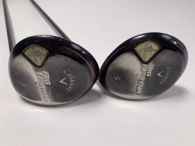 Callaway Womens Big Bertha V Series 3 & 5 Fairway Wood Set 15* 18* Mens RH
