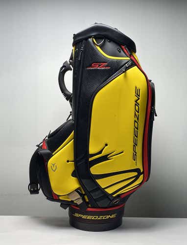 Vessel Cobra Speedzone Staff Bag Black Yellow 6-Way Divide Single Strap Golf Bag